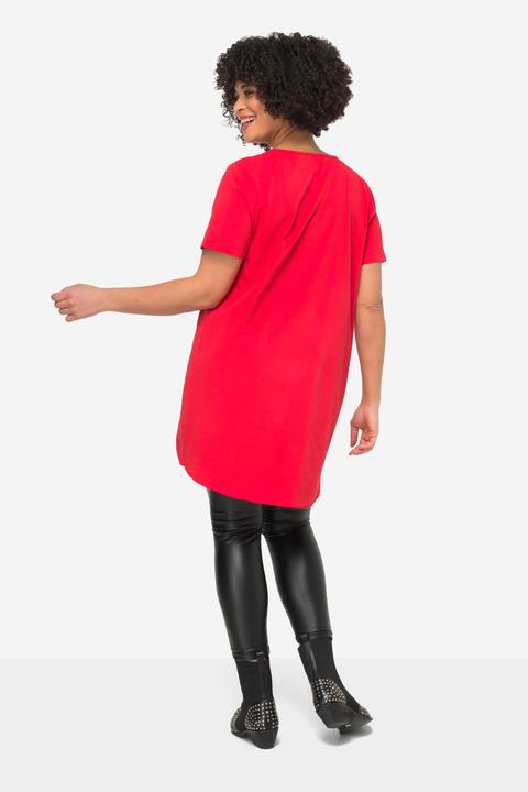 Image du produit Angel of Style T-shirt long à col rond, manches courtes et ourlet arrondi (48)