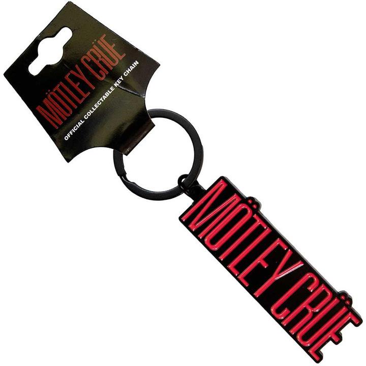 Actual product image Motley Crue Logo Keyring