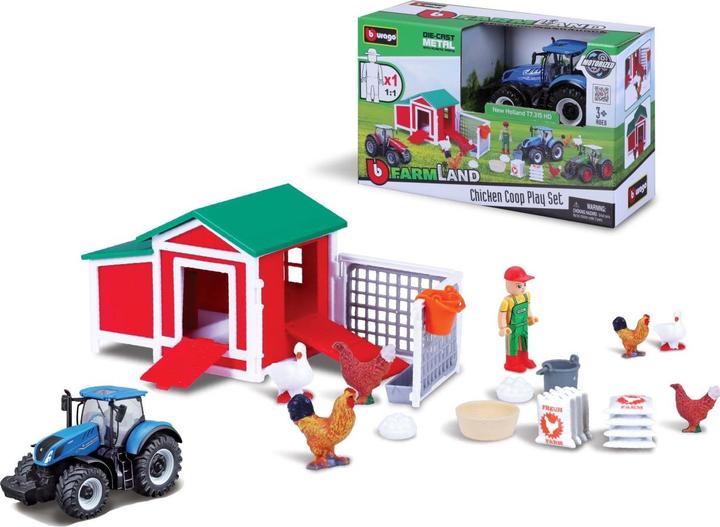Image du produit Bburago Poulailler avec tracteur