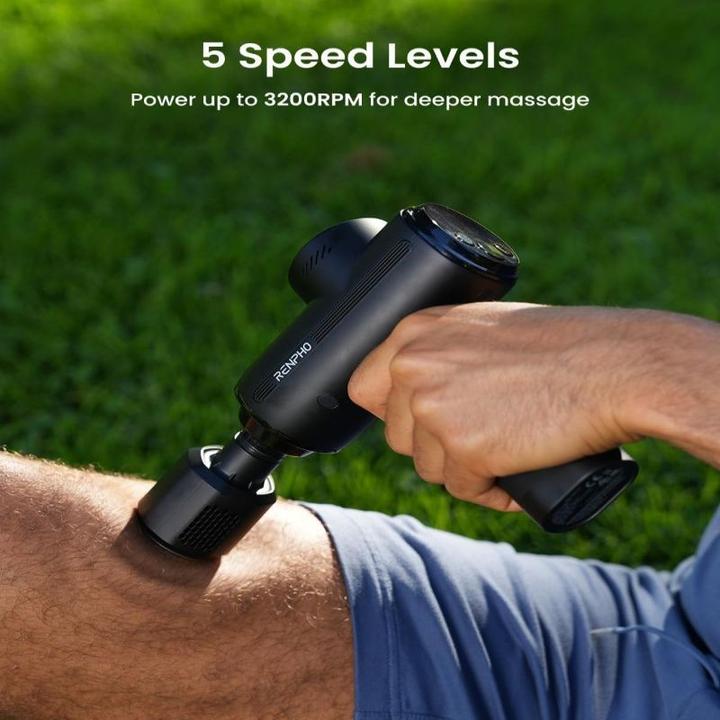 Actual product image Renpho Active Thermacool Massage Gun - Massage gun (5 Steps, 180 min)