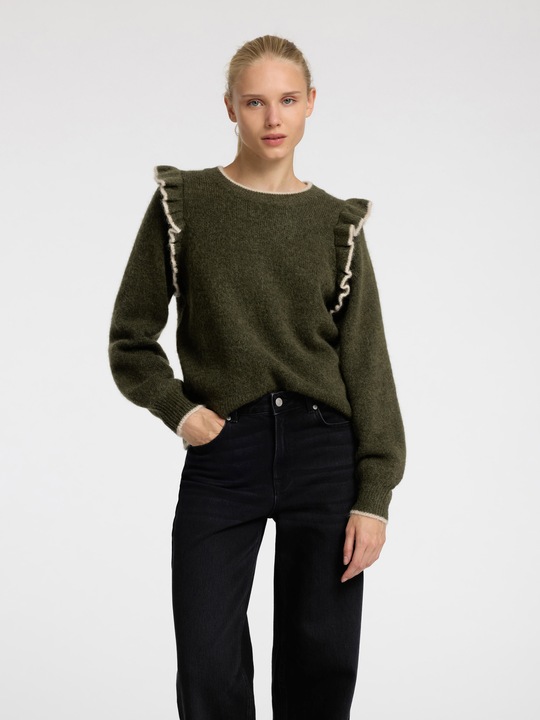 Produktbild Selected Femme Gerüschter Pullover (L)