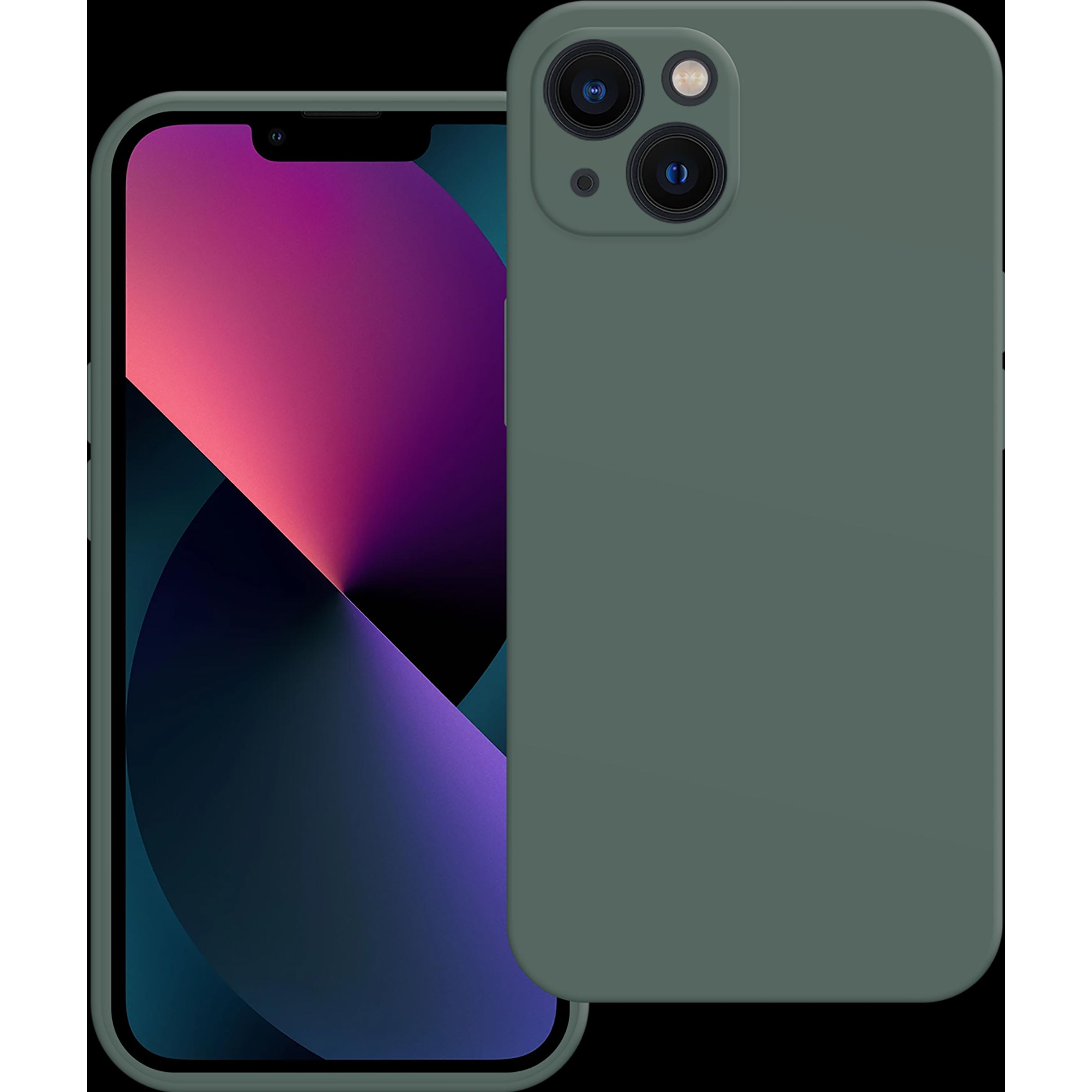 Thumbnail - Cazy Silikon Hülle Kompatibel mit iPhone 13 - Soft TPU Schutz - (Apple iPhone 13), Smartphone Hülle, Grün