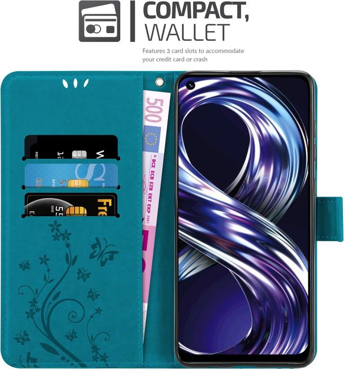Immagine prodotto Cadorabo Copertina a libro floreale per Realme 8i / Narzo 50 4G (Realme 8i)