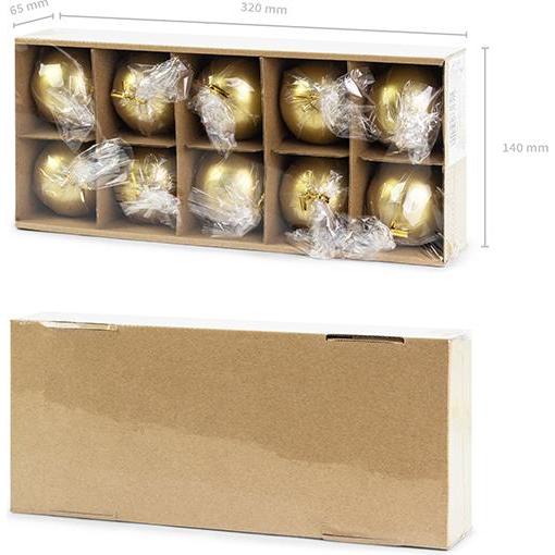 Thumbnail - Partydeco, Kerzen, Bougie Sphère Doré - 6cm (10pcs) (10 Stk.)