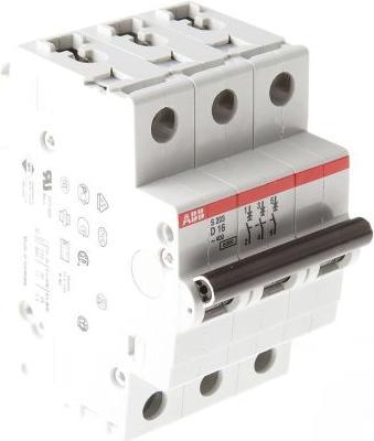 Image du produit ABB Disjoncteur 6ka Courbe D Tripolaire 16a
