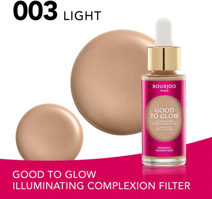 Actual product image Bourjois GOOD TO GLOW Leuchtmittel #3 30 ml (003 Light, N 3)