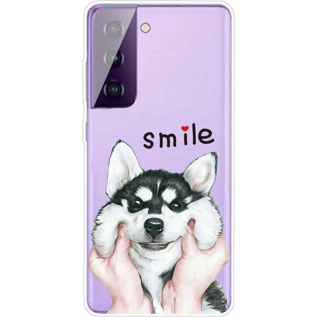 König Design Hülle Handy Schutz für Samsung Galaxy S21 Case Cover Tasche Etuis Transparent (Samsung Galaxy S21+), Smartp...