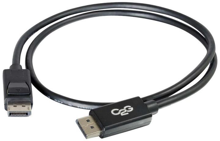 Produktbild C2G 54400 DisplayPort Cable with Latches M/M, 8K UHD Comptatible - Digital Audio Video, Black (3 Fee (0.91 m)
