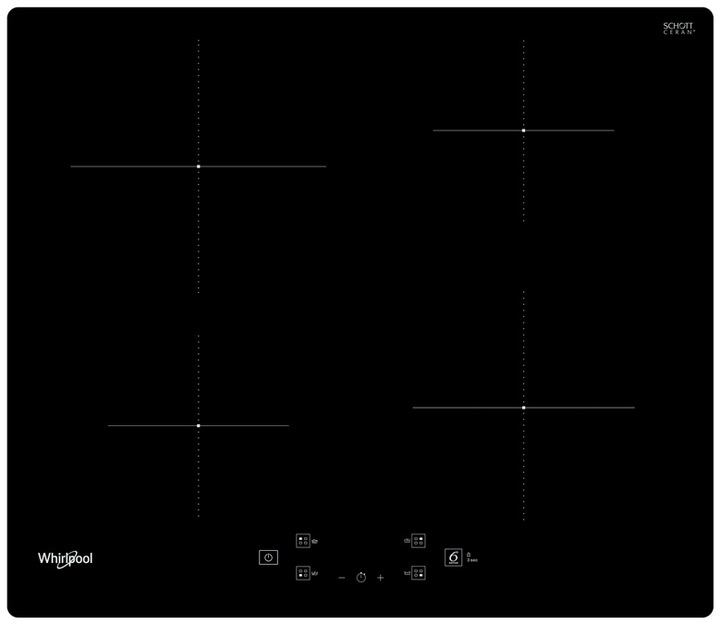 Image du produit Whirlpool WS Q2160 NE Table de cuisson à induction intégrée 4 zone(s)