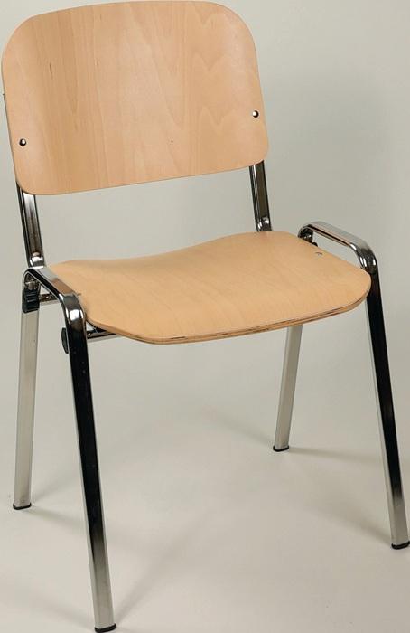 Image du produit BMV Chaise empilable en contreplaqué de hêtre Tube d'acier
