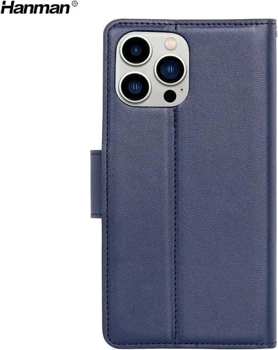 Immagine prodotto Hanman Apple iPhone XR - Custodia Mill con 3 scomparti per carte, blu scuro (Apple iPhone XR)
