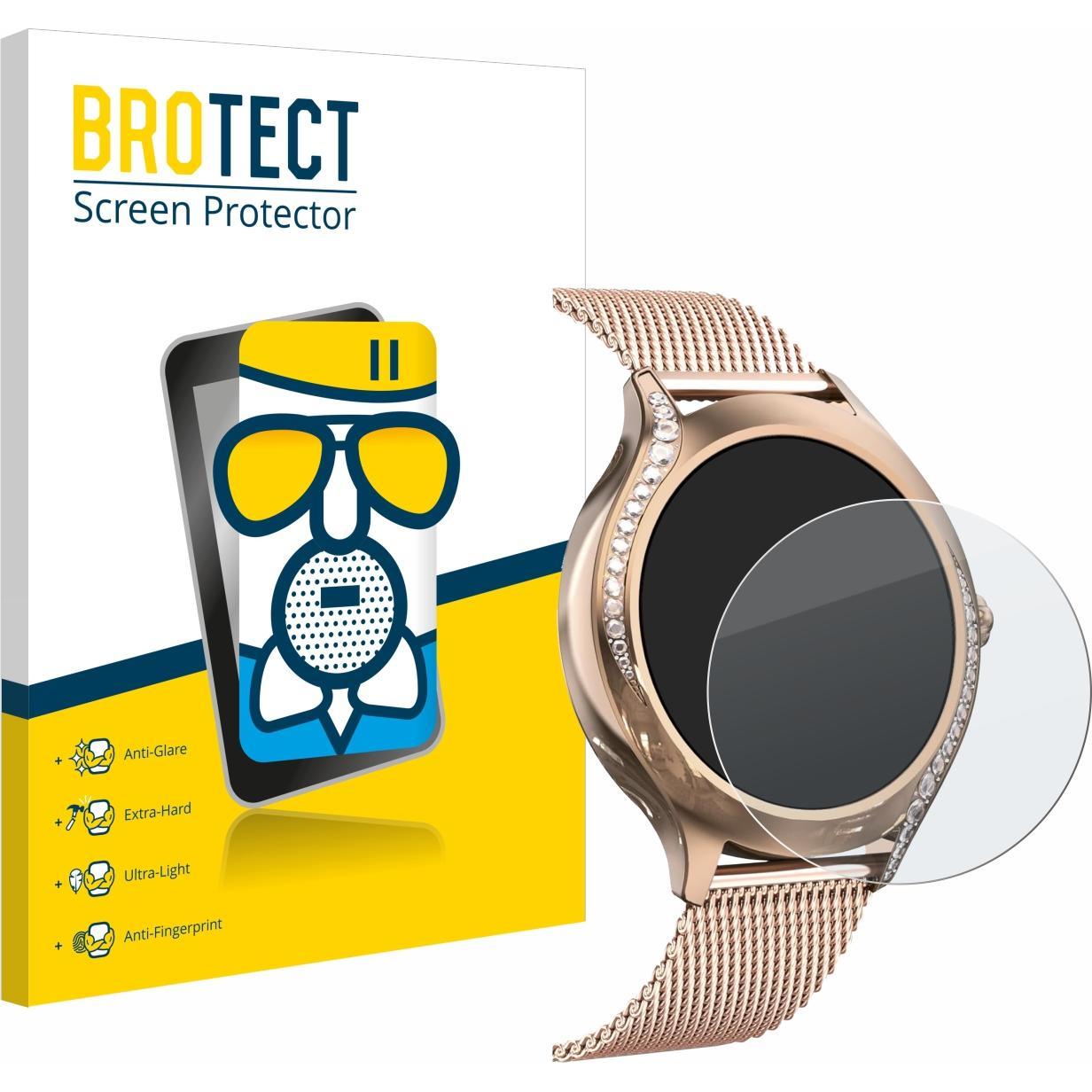 BROTECT Schutzglas Schutzfolie Displayschutz Display Schutz Glas Folie matt, Smartwatch Schutzfolie, Grau