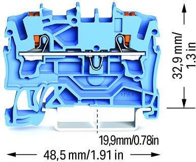 Produktbild Wago Durchgangsklemme 5.20 mm Push-
