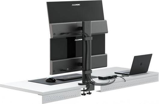 Produktbild Alogic Ständer Elevate 34" Dual vertical Monitor spacegray (Tisch, 34", 12 kg)