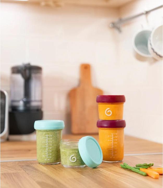 Image du produit Babymoov Aufbewahrungsbehälter Babybols aus Glas - 4 Stück