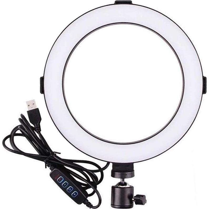 JTI Selfie-Licht / Ringlicht (20 cm) (Ringleuchte), Dauerlicht, Schwarz