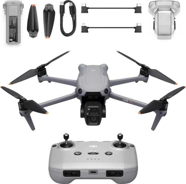 Actual product image DJI Air 3s RC-N3 (45 min, 724 g, 50 Mpx)