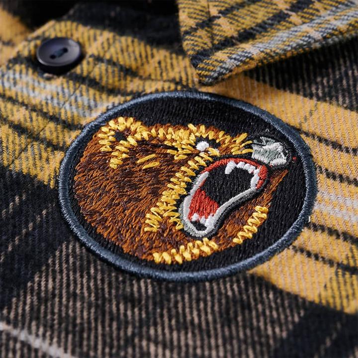 Immagine prodotto vidaXL Camicia da bambino a scacchi gialli e neri 92,Materiale: 100 (92)