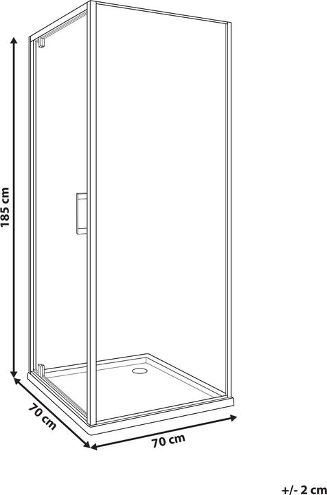 Produktbild Beliani Darli (70 cm, 70 cm, 185 cm)