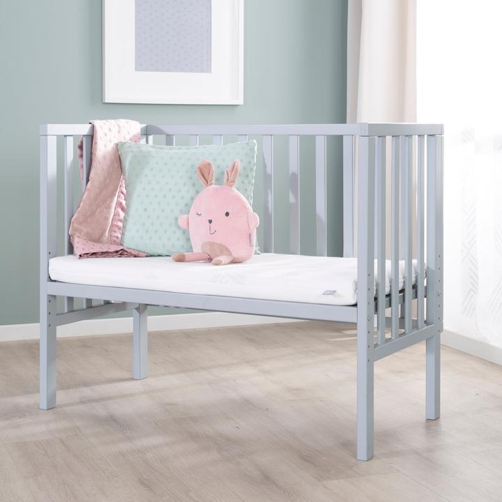 Image du produit Roba Lit d'appoint 2en1 avec barrière + matelas