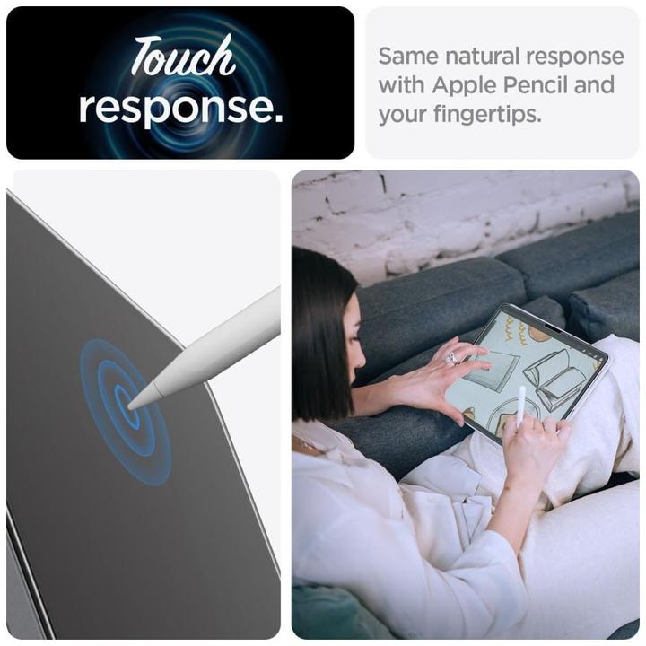 Actual product image Spigen Paper Touch EZ Fit iPad Pro 11 2024 Screen Protector (1 pcs., Apple iPad Pro 11 2024)