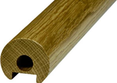 OK-Line Handlauf,Eiche 42/2450mm roh (Wood)