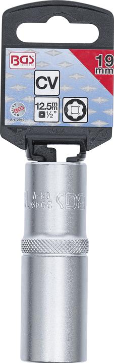 Produktbild BGS Steckschlüssel-Einsatz Super Lock, tief Antrieb Innenvierkant 12,5 mm (1/2") SW 19 mm (19 mm)