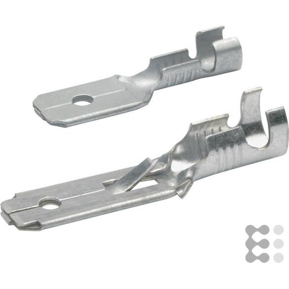 Klauke, Kabelverbindung, 2230 Flachstecker nicht-isoliert, DIN 46343