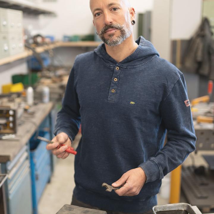 Produktbild Forsberg Hoodie im Denim-Look (S)