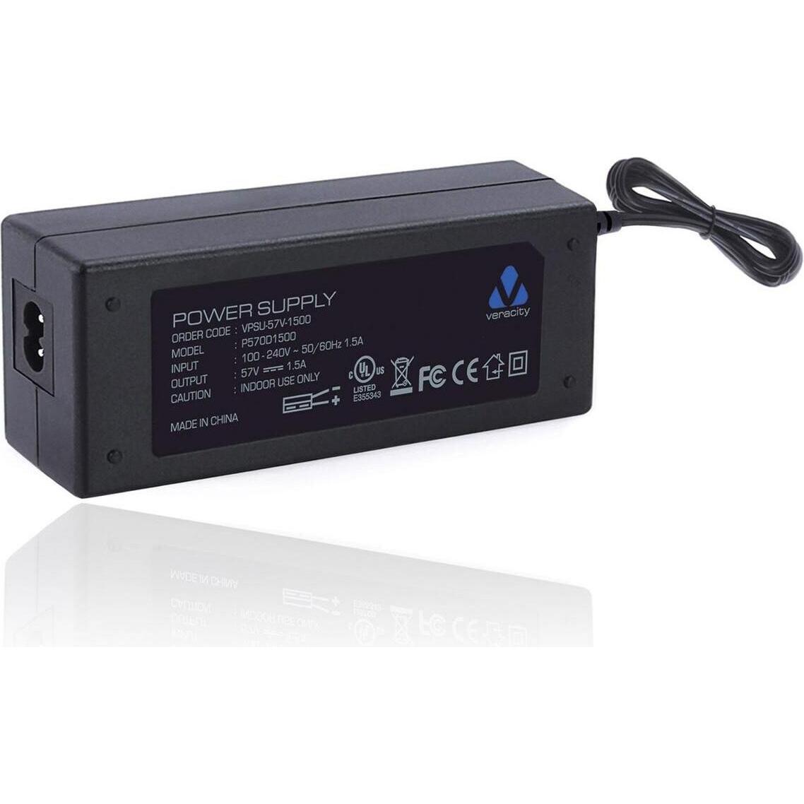 Veracity Optional 57V DC PSU VPSU-57V-1500 (78 W), Notebook Netzteil, Schwarz