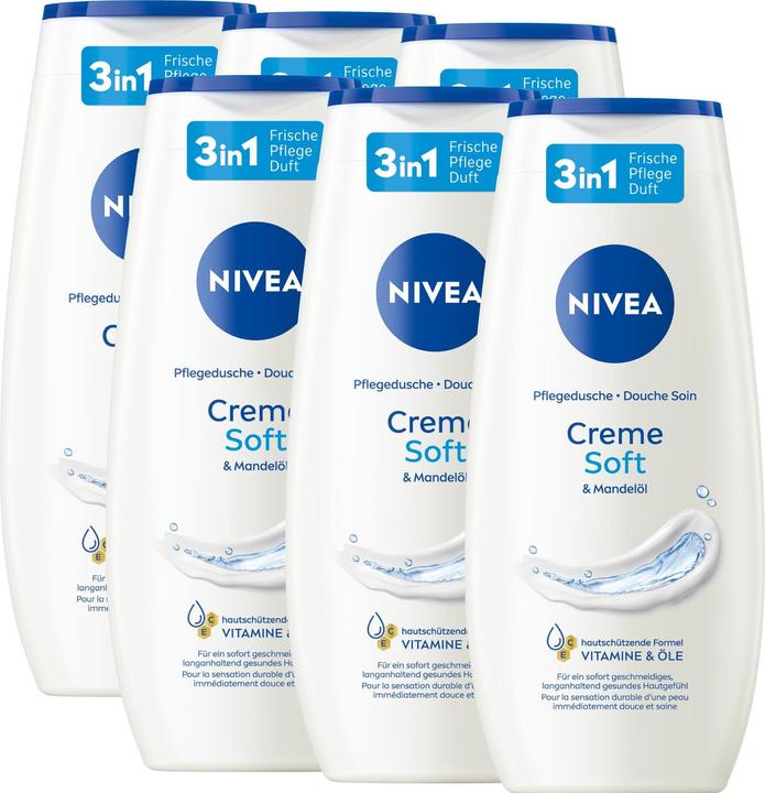 Image du produit NIVEA Gel douche Crème Soft Multipack 6 x 250 ml (250 ml)