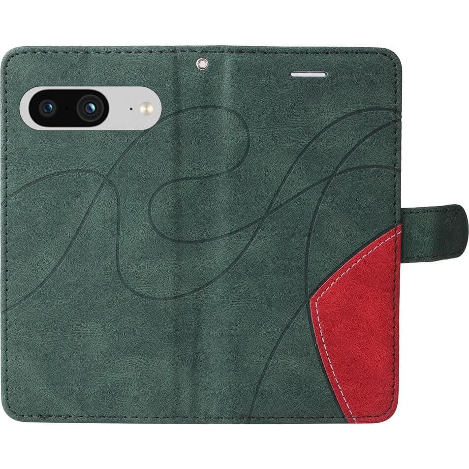 Thumbnail - Cover-Discount Google Pixel 8 - Dual-color Etui Hülle grün (Google Pixel 8), Smartphone Hülle, Grün