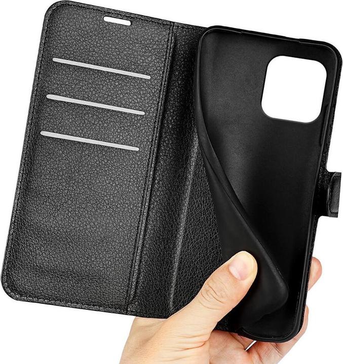 Actual product image Cover-Discount iPhone 15 Plus - Leather Case Cover black (Apple iPhone 15 Plus)