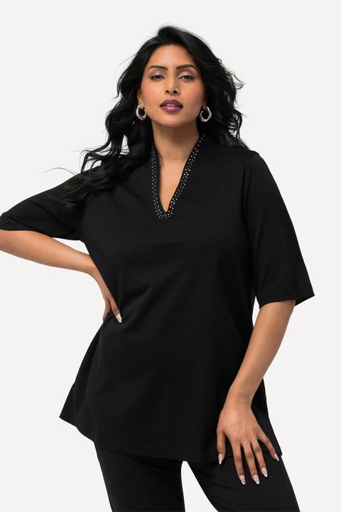 Produktbild Ulla Popken T-Shirt, A-Linie, Kelchkragen, Halbarm (50, 52)