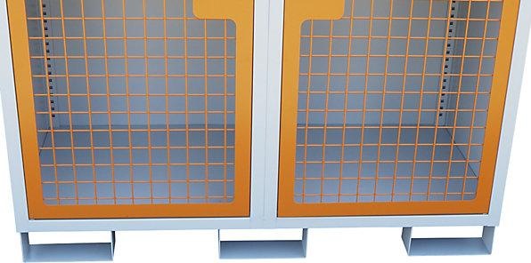 Immagine prodotto eurokraft basic Armadio per bombole di gas, a 2 ante, alt. x largh. x prof. 1550 x 1360 x 680 (136 cm, 155 cm)