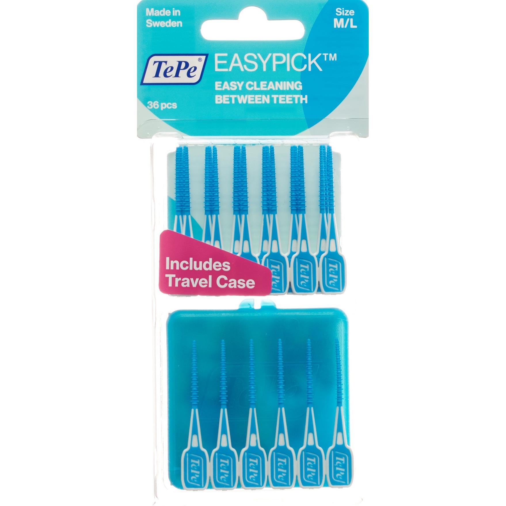 TePe, Spazzolino interdentale, EasyPick M/L (36 x, 0.50 mm)