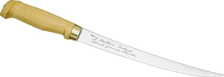Marttiini Finnisches Filetiermesser, Klinge 23 cm, Holzgriff (23 cm)