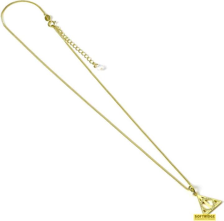 Actual product image Carat Shop Harry Potter collier plaqué or Reliques de la Mort (Sterling Silver, Crystals, 40 - 45 cm)
