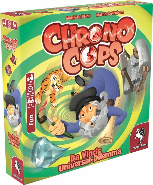 Produktbild Pegasus 18191G - ChronoCops - Da Vincis Universal-Dilemma, Kartenspiel, ab 12 Jahren (DE-Ausgabe) (Deutsch, 1 - 6 Spieler)