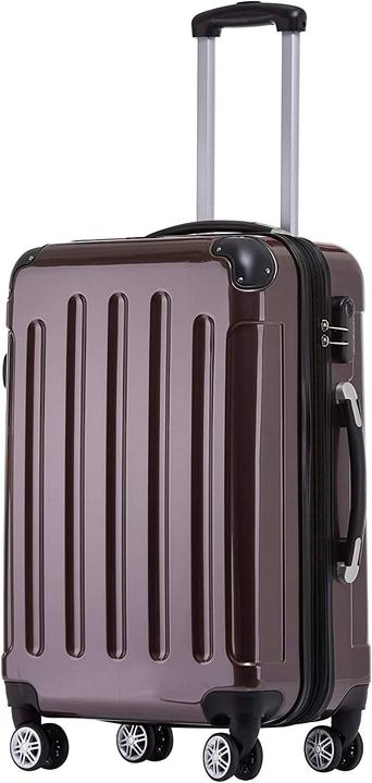 Actual product image Beibye 2048 Hard Shell Trolley Case, Coffee L (75 l)