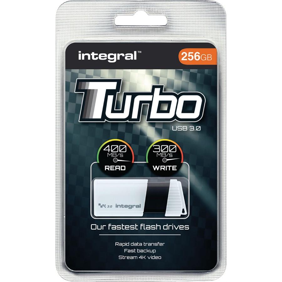 Thumbnail - Integral Memory Turbo (256 GB, USB 3.2), USB Stick, Weiss