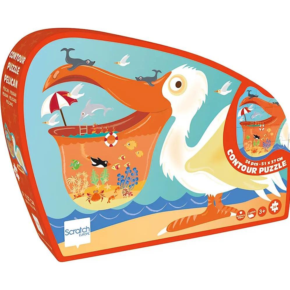 Scratch Forma Puzzle Pellicano 24 Pezzi (24 Pezzi)