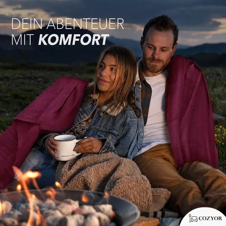 Immagine prodotto Cozyor Coperta da viaggio e cuscino da viaggio 2 in 1 per l'aereo (Cuscino per testa e collo)