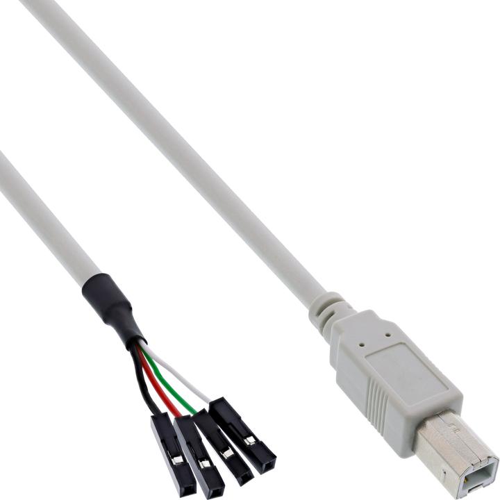 Produktbild Aquatuning USB 2.0 Anschlusskabel Stecker B auf Pfostenanschluss 40cm (40 cm, USB 2.0)