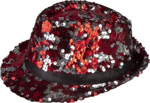 Produktbild MICA Festival Fedora - Pailletten - für Erwachsene - verschiedene Farben schwarz