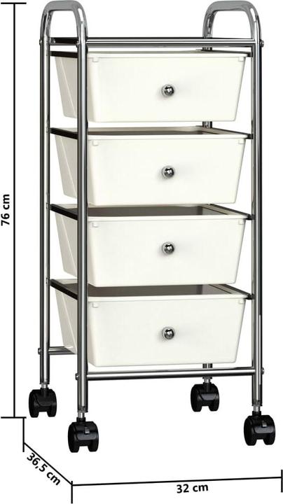 Produktbild vidaXL Aufbewahrungswagen