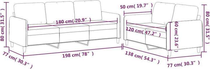 Produktbild vidaXL Sofagarnitur (Polstergruppe)