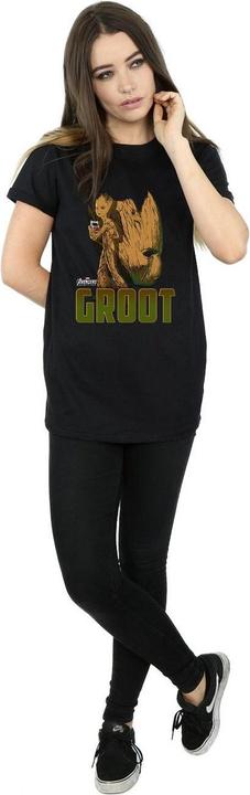 Produktbild Avengers Infinity War Groot Charakter Baumwolle Boyfriend TShirt (S)
