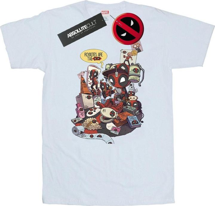 Actual product image Mens Deadpool Merchandise Royalties T-Shirt (L)