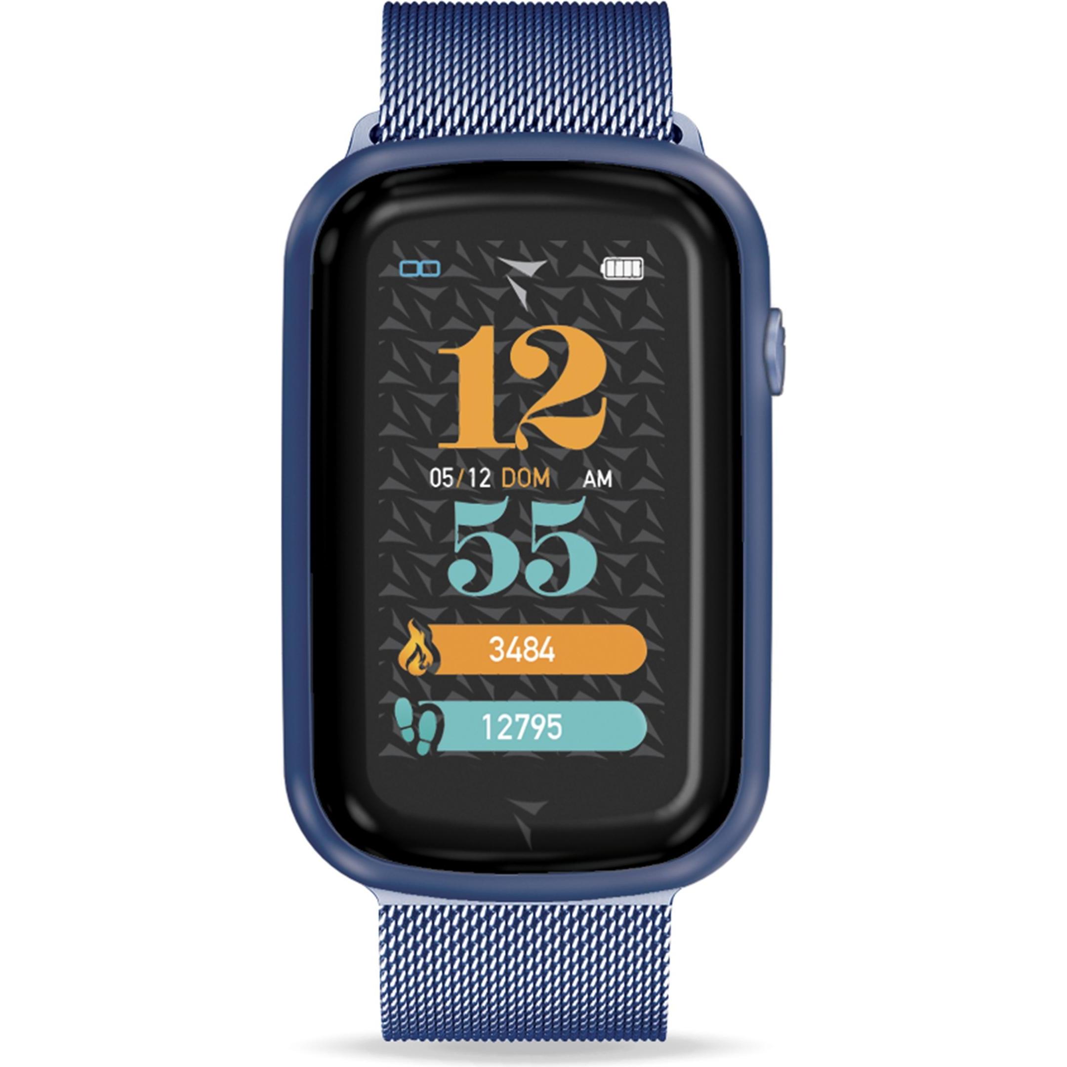 Techmade Smart Watch STEPS Metal Blue TM-STEPS-MBL (44 mm), Smartwatch